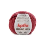 Katia Merino 100% 079 Hindbærrød