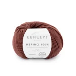 Katia Merino 100% 101 Rødbrun