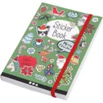 Bog med stickers, julemotiver, str. 11,5 x 17 cm, 76 ark