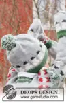 44-18 Snowman Time Hat by DROPS Design