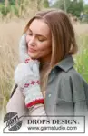 234-59 Christmas Sparkle Mittens by DROPS Design
