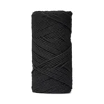 LindeHobby Macrame Lux, Knyttegarn, 2 mm03  Sort