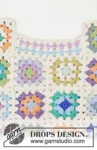 241-27 Garden Squares Cardigan by DROPS Design