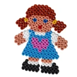 Hama Maxi stiftplade, transparent - Pige 8207
