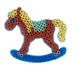 Hama Maxi stiftplade, transparent - Gyngehest 8221