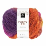 Gjestal Twisty Air 9103 Orange/Lilla/Pink/Gul print