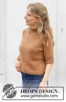 244-15 Ginger Tea Top by DROPS Design