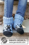 47-28 Bewitched Cat Socks by DROPS Design