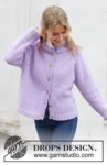 243-19 Winter Iris Cardigan by DROPS Design