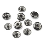 Trykknap sort 10mm 5 sæt