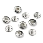 Trykknap Sølv 10 mm 5 sæt