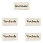 LindeHobby Handmade Label, Bred Magnolia Script