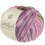 Lana Grossa Landlust Die Sockenwolle 611 Orkidé/Brun/Majgrøn/Ecru/Rosa/Oliven