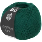 Lana Grossa Cool Wool Lace 42 Mørkegrøn