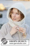 253-60 Snowflake Hood by DROPS Design