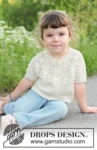 49-2 Marshmallow Morning Cardigan by DROPS Design