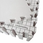 LindeHobby Blocking Måtter i Filtet Taske med 100 T-nåle, Hvid