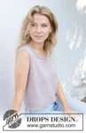 257-13 Wisteria Glow Top by DROPS Design