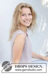 257-13 Wisteria Glow Top by DROPS Design