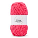 LindeHobby Fuzzy Chenille 21 Mørk sukkerlyserød