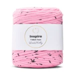 LindeHobby Inspire Print 173 Lyserød med sort tryk