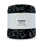 LindeHobby Inspire Print 86 Sort med hvidt tryk