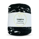 LindeHobby Inspire Print 09 Mørkegrå med hvid Mickey Mouse