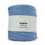 LindeHobby Inspire Print 84 Hvid- og blåstribet