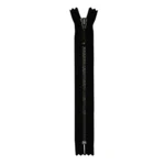 KK Fast Lynlås Antik Messing 4 mm 17 cm 580 Sort