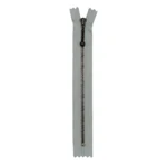 KK Fast Lynlås Antik Messing 4 mm 17 cm 574 Lys grå