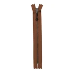 YKK Fast Lynlås Antik Messing 4 mm 23 cm 008 Lysebrun
