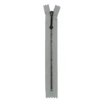 YKK Fast Lynlås Antik Messing 4 mm 23 cm 574 Lys grå