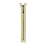 YKK Fast Lynlås Antik Messing 4 mm 28 cm 345 Duset gul