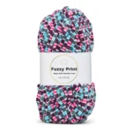 LindeHobby Fuzzy Chenille Print 06 Lakridsblanding