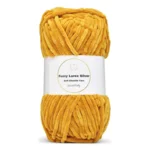 LindeHobby Fuzzy Chenille Silver Lurex 16 Sennepsgul