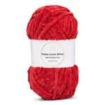LindeHobby Fuzzy Chenille Silver Lurex 27 Rubin