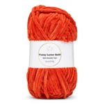LindeHobby Fuzzy Chenille Gold Lurex 25 Terrakotta