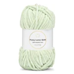 LindeHobby Fuzzy Chenille Gold Lurex 03 Mintgrøn