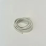 HobbyArts Lædersnor, 1 m, Hvid 2.00 mm
