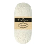Scheepjes Catona Shine 105-S Bridal White - Silver