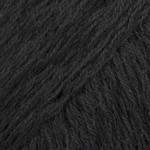 DROPS Belle 08 Sort (Uni colour)