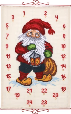 Broderikit Julemand m/lygte 75 x 112 cm