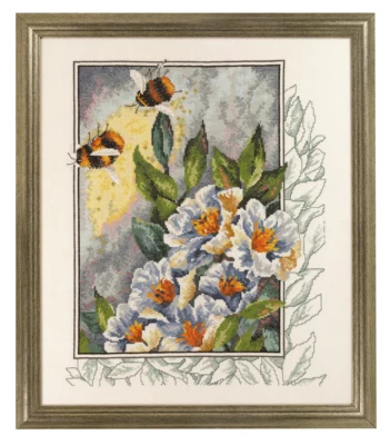 Broderikit Bier i blomster 40 x 47 cm R5337