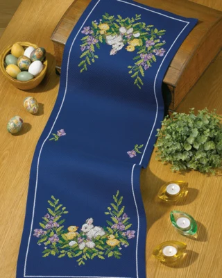 Broderikit Påskeløber m/ Hare 35 x 108 cm
