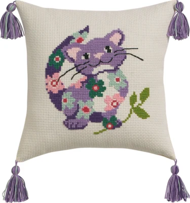 Broderikit Kat 30 x 30 cm