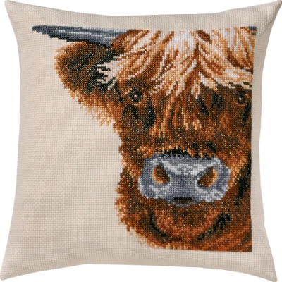 Broderikit Skotsk højlandsko 40x40 cm
