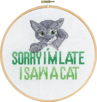 Broderikit Sorry I´m late Kat 5810/20 20 Ø