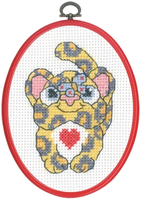 Broderikit MFK Leopard M/R 5959/30 13 x 18 cm
