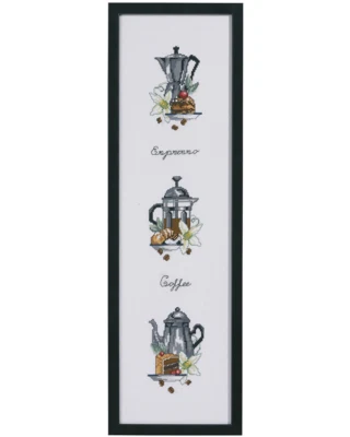 Broderikit Tre kaffekander 15 x 55 cm