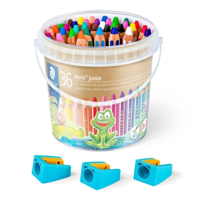 STAEDTLER Buddy Farveblyanter & Blyantspidsere, 36 + 3 stk